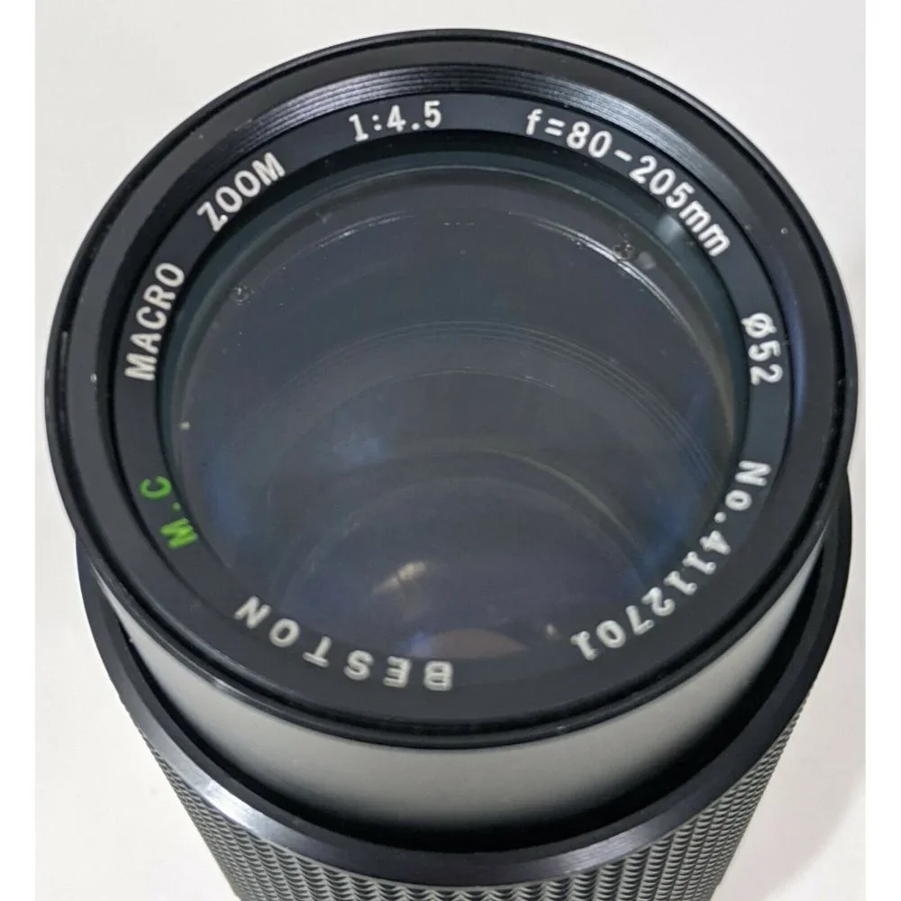 Beston M.C Macro Zoom 1:4.5 f=80-205mm camera lens MInolta SLR